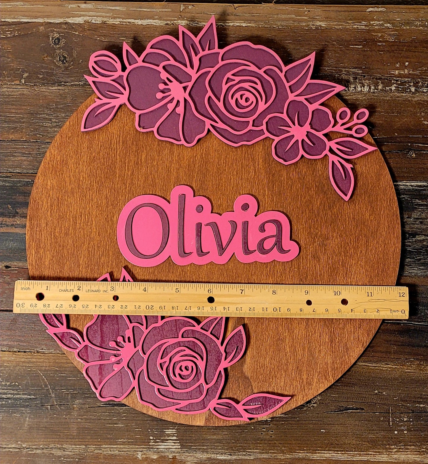 Nursery Name Plaque (floral)