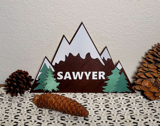 Nursery Name Plaque (Mountain)