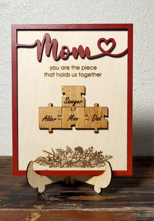 Family Puzzle Plaque (4 Piece)