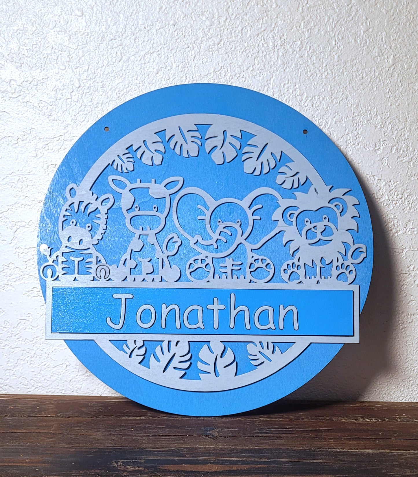 Nursery Name Plaque (animals)