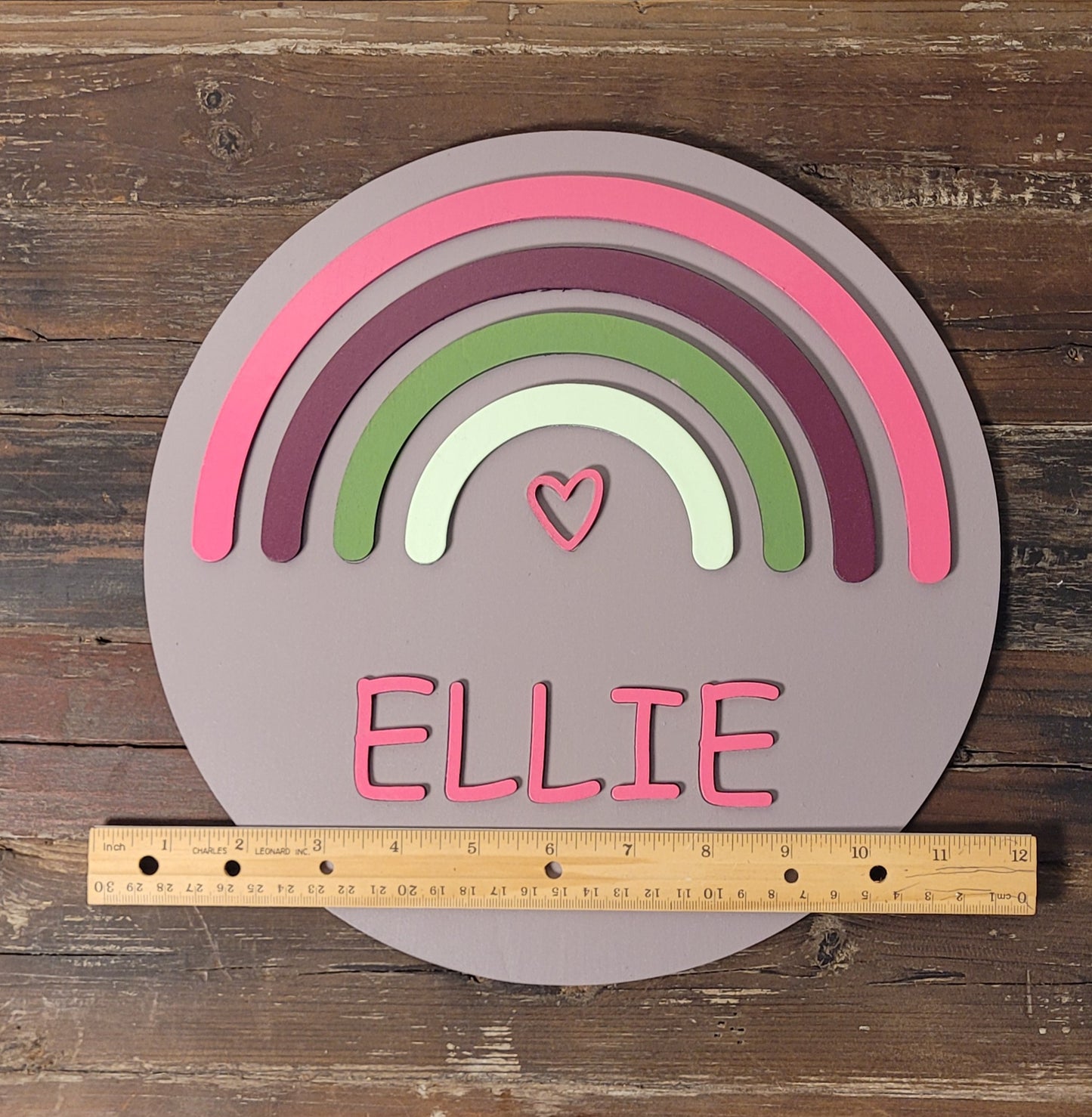 Nursery Name Plaque (Rainbow)