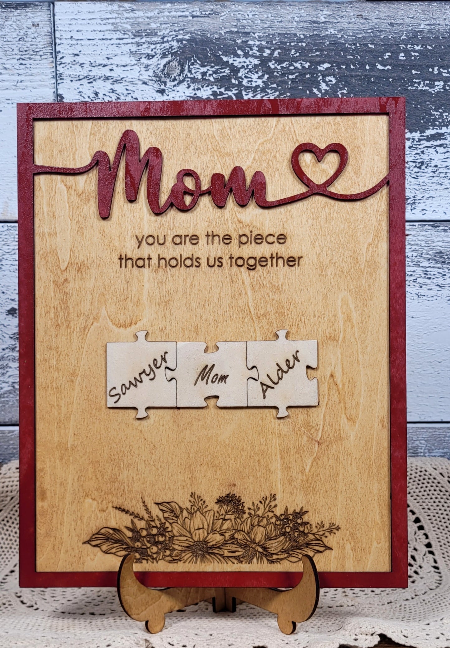 Family Puzzle Plaque (3 Piece)