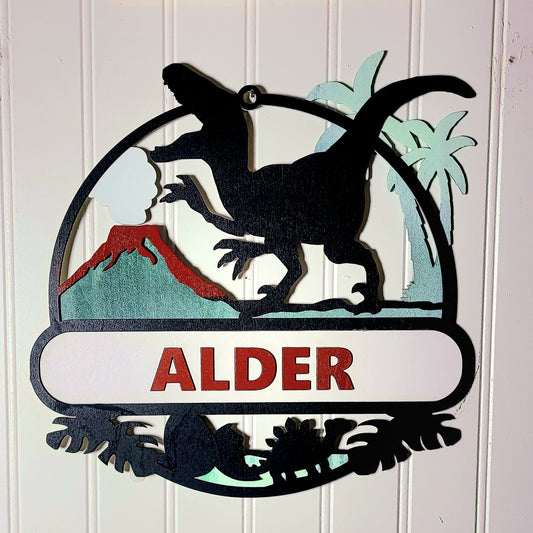 Nursery Name Plaque (Dinosaur)