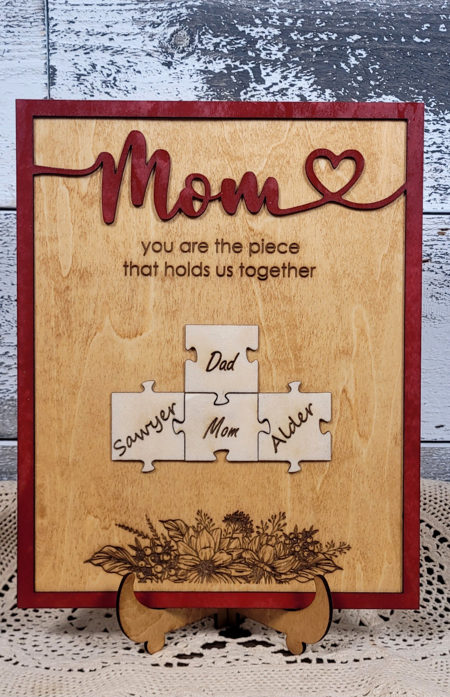 Family Puzzle Plaque (4 Piece)
